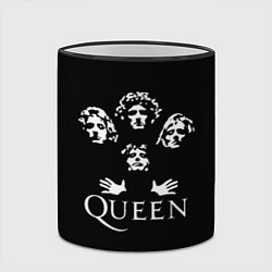 Кружка 3D QUEEN НА СПИНЕ, цвет: 3D-черный кант — фото 2