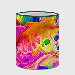 Кружка 3D TIE DYE, цвет: 3D-зеленый кант — фото 2