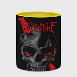 Кружка 3D Bullet For My Valentine, цвет: 3D-белый + желтый — фото 2