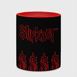 Кружка 3D Slipknot 5, цвет: 3D-белый + красный — фото 2