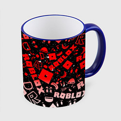 Кружка 3D Roblox, цвет: 3D-синий кант