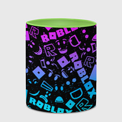 Кружка 3D Roblox, цвет: 3D-белый + светло-зеленый — фото 2