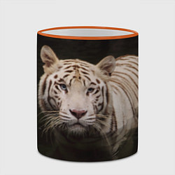 Кружка 3D Белый тигр, цвет: 3D-оранжевый кант — фото 2