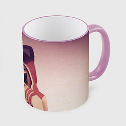 Кружка 3D Аниме, цвет: 3D-розовый кант