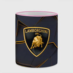 Кружка 3D Lamborghini, цвет: 3D-розовый кант — фото 2