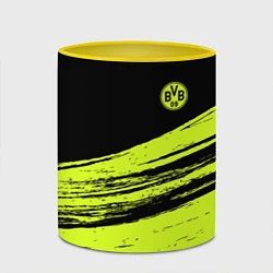 Кружка 3D FC Borussia, цвет: 3D-белый + желтый — фото 2