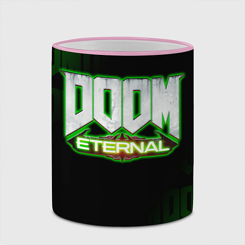 Кружка цветная DOOM: ETERNAL / 3D-Розовый кант – фото 2