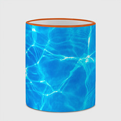 Кружка 3D Вода, цвет: 3D-оранжевый кант — фото 2