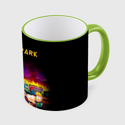 Кружка 3D Южный Парк, цвет: 3D-светло-зеленый кант