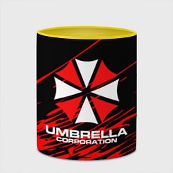 Кружка 3D Umbrella Corporation, цвет: 3D-белый + желтый — фото 2