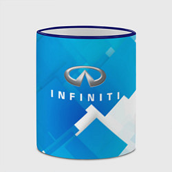 Кружка 3D Infiniti, цвет: 3D-синий кант — фото 2