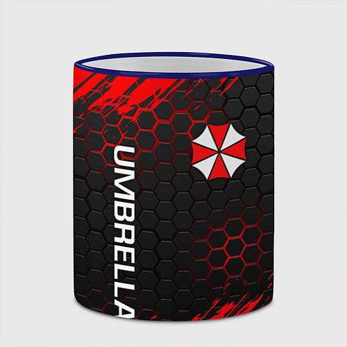 Кружка цветная UMBRELLA CORP / 3D-Синий кант – фото 2