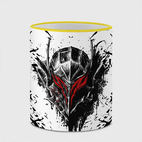 Кружка цветная BERSERK / 3D-Желтый кант – фото 2