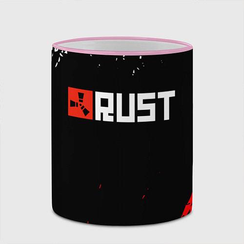 Кружка цветная RUST / 3D-Розовый кант – фото 2
