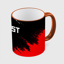 Кружка 3D RUST, цвет: 3D-оранжевый кант