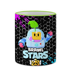 Кружка 3D BRAWL STARS SPROUT, цвет: 3D-светло-зеленый кант — фото 2