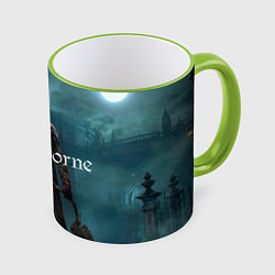Кружка 3D Bloodborne, цвет: 3D-светло-зеленый кант