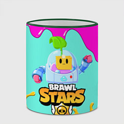 Кружка 3D BRAWL STARS SPROUT, цвет: 3D-зеленый кант — фото 2