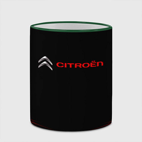 Кружка цветная CITROЁN / 3D-Зеленый кант – фото 2