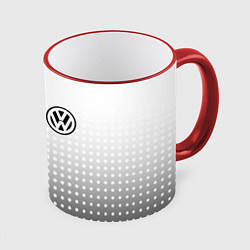 Кружка 3D Volkswagen, цвет: 3D-красный кант