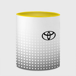 Кружка 3D Toyota, цвет: 3D-белый + желтый — фото 2