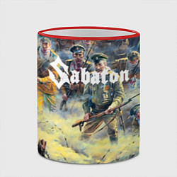 Кружка 3D Sabaton, цвет: 3D-красный кант — фото 2