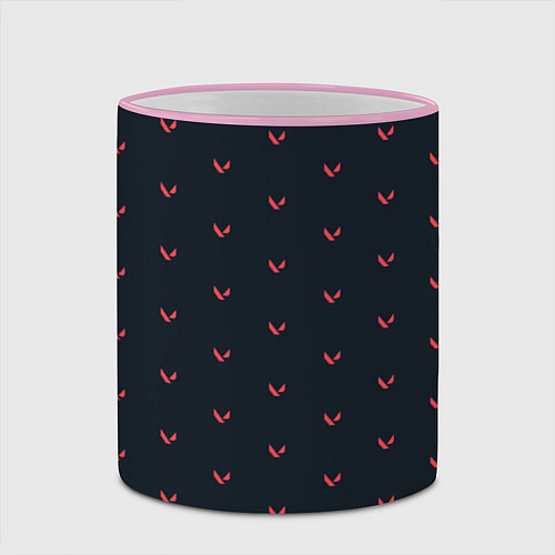 Кружка цветная VALORANT / 3D-Розовый кант – фото 2