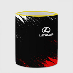 Кружка 3D LEXUS, цвет: 3D-желтый кант — фото 2