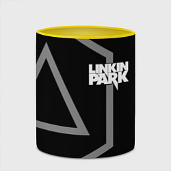 Кружка 3D LINKIN PARK 6, цвет: 3D-белый + желтый — фото 2