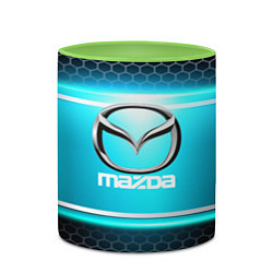 Кружка 3D MAZDA, цвет: 3D-белый + светло-зеленый — фото 2