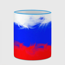 Кружка 3D Россия, цвет: 3D-небесно-голубой кант — фото 2