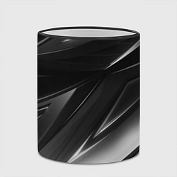 Кружка 3D GEOMETRY STRIPES BLACK & WHITE, цвет: 3D-черный кант — фото 2