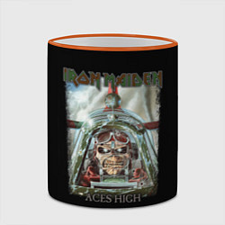 Кружка 3D Iron Maiden, цвет: 3D-оранжевый кант — фото 2