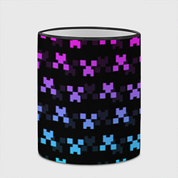 Кружка 3D MINECRAFT CREEPER NEON, цвет: 3D-черный кант — фото 2