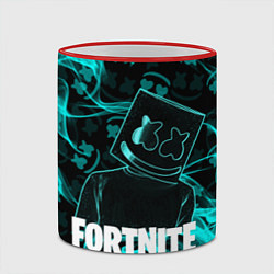 Кружка 3D Fortnite Marshmello, цвет: 3D-красный кант — фото 2