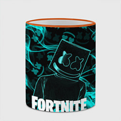 Кружка 3D Fortnite Marshmello, цвет: 3D-оранжевый кант — фото 2