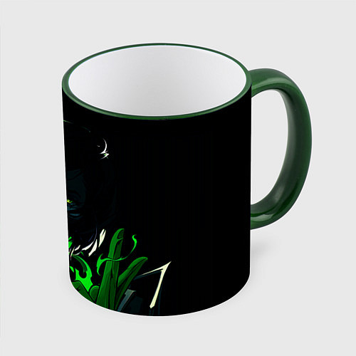Кружка цветная VALORANT VIPER / 3D-Зеленый кант – фото 1