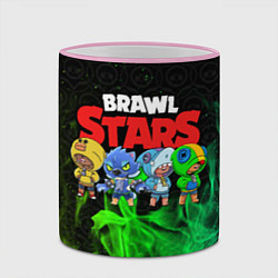 Кружка 3D Brawl Stars Leon Quattro, цвет: 3D-розовый кант — фото 2