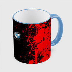 Кружка 3D BMW, цвет: 3D-небесно-голубой кант