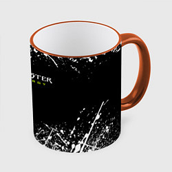 Кружка 3D MONSTER ENERGY, цвет: 3D-оранжевый кант