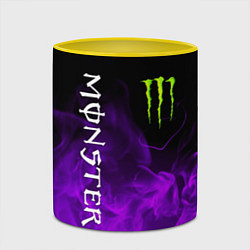 Кружка 3D MONSTER ENERGY, цвет: 3D-белый + желтый — фото 2