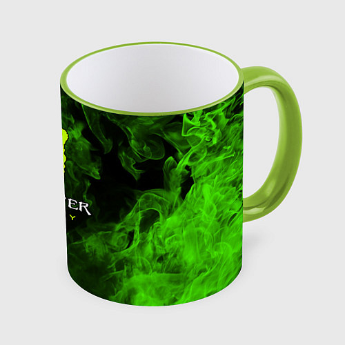 Кружка цветная MONSTER ENERGY / 3D-Светло-зеленый кант – фото 1