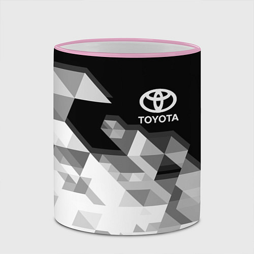 Кружка цветная TOYOTA / 3D-Розовый кант – фото 2