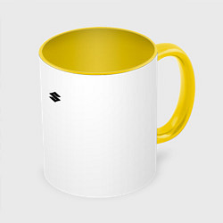 Кружка 3D Suzuki Z, цвет: 3D-белый + желтый