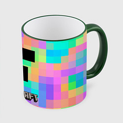 Кружка 3D Minecraft, цвет: 3D-зеленый кант