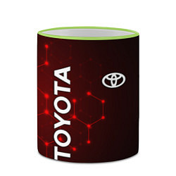 Кружка 3D TOYOTA, цвет: 3D-светло-зеленый кант — фото 2