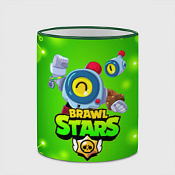 Кружка 3D BRAWL STARS NANI, цвет: 3D-зеленый кант — фото 2