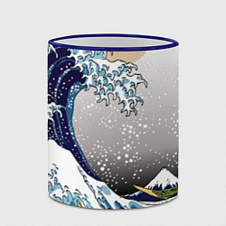 Кружка 3D The great wave off kanagawa, цвет: 3D-синий кант — фото 2