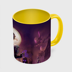 Кружка 3D Eldritch Moon, цвет: 3D-белый + желтый