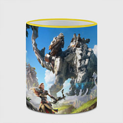 Кружка 3D HORIZON ZERO DAWN, цвет: 3D-желтый кант — фото 2